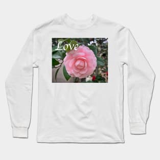 Love - Camellia Soft Pink Bloom Long Sleeve T-Shirt